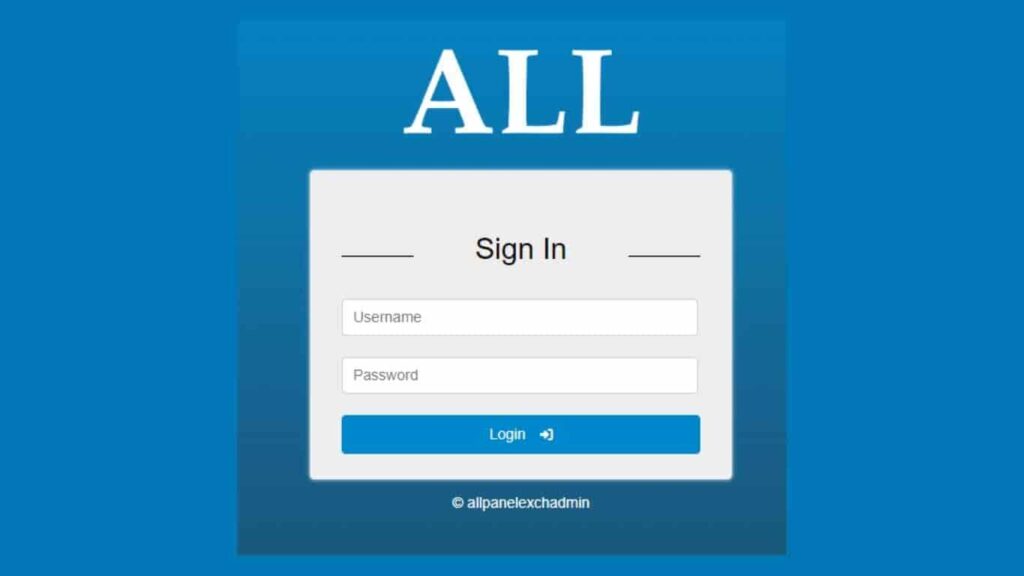 allpanelexch login